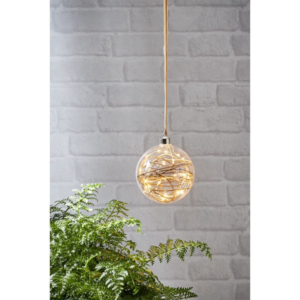 Glasdekoration Star Trading Glow Glasboll
