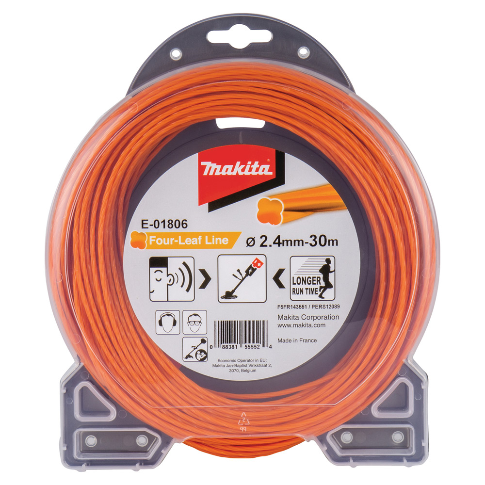 Trimmertråd Makita E-01806 30mx2,4 mm