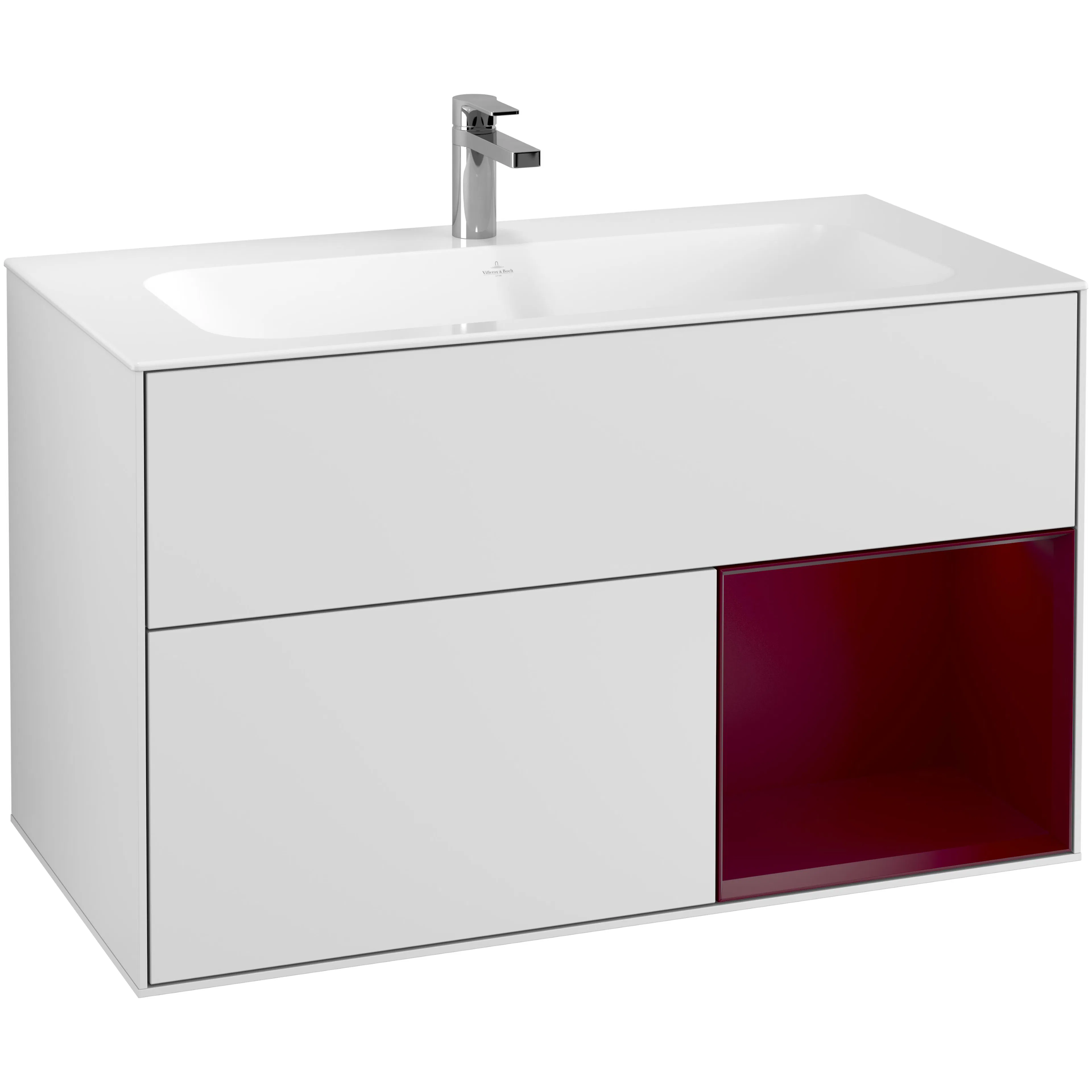 Tvättställsskåp Villeroy & Boch Finion med 2 Lådor och Hylla för Inbyggt Tvättställ