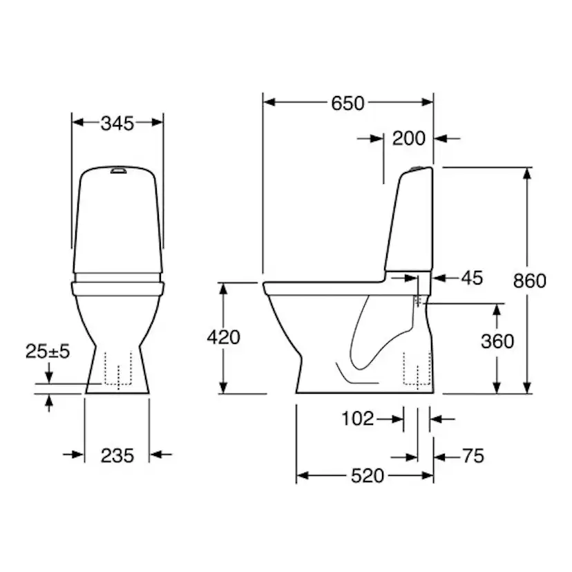 Badrumspaket Gustavsberg Standardpaket 2