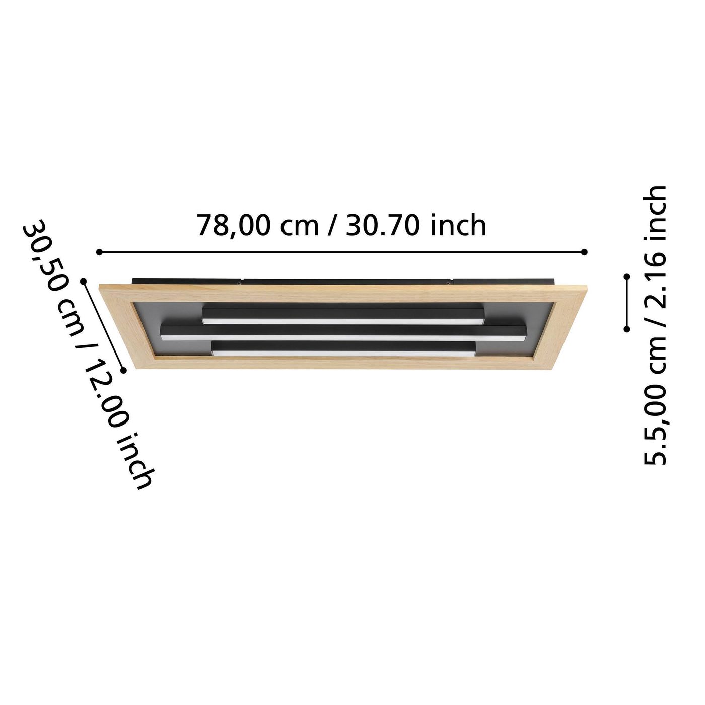 Taklampa Eglo Tirrenara 780x305 mm