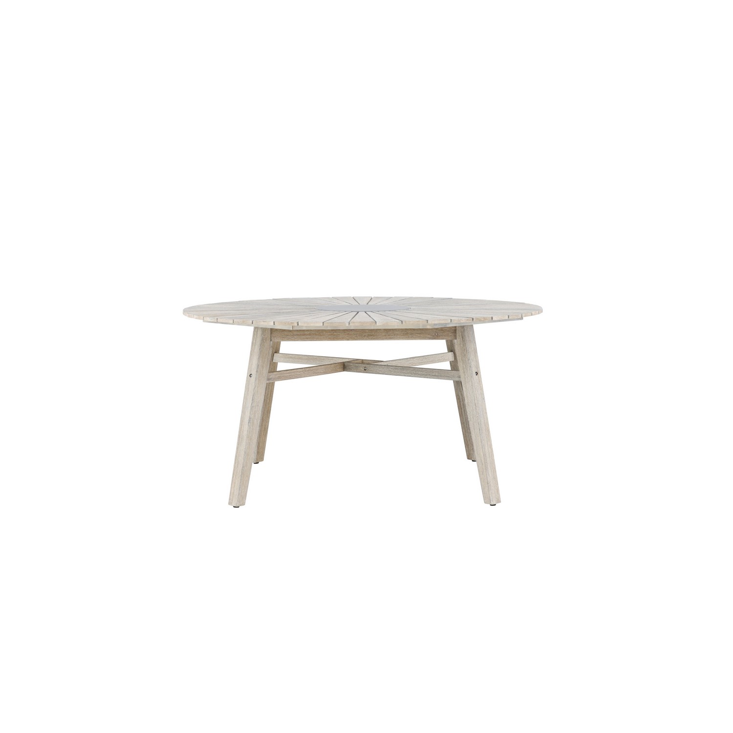 Utebord Venture Home Rives Ø150 cm, Runt Träbord för Utomhusbruk