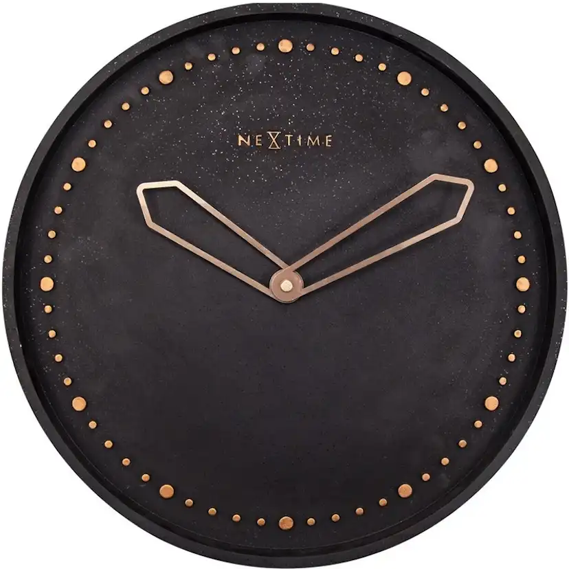 Väggklocka NeXtime Cross Guld