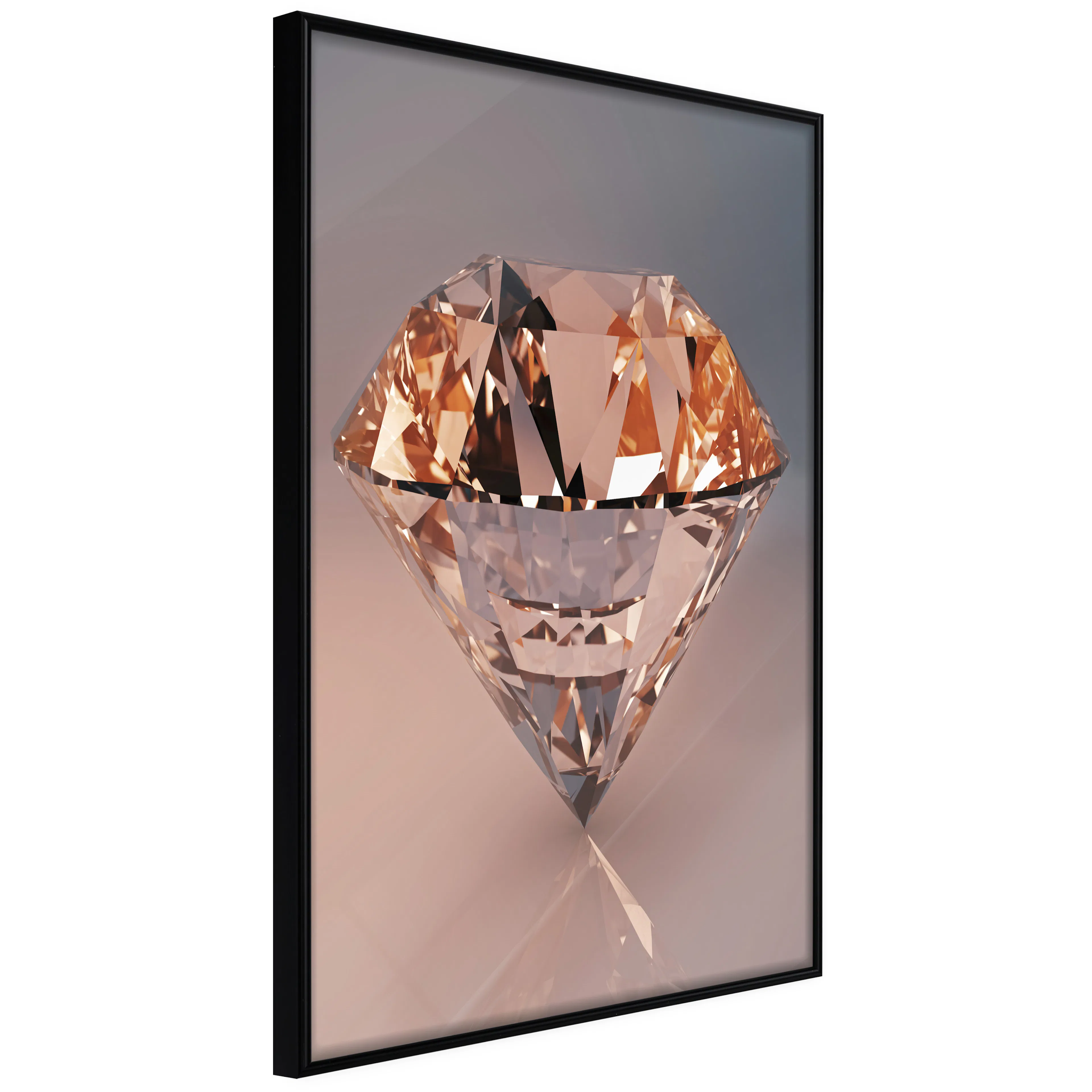 Affisch - Costly Diamond [Poster] 40x60 Svart ram, 40x60 cm