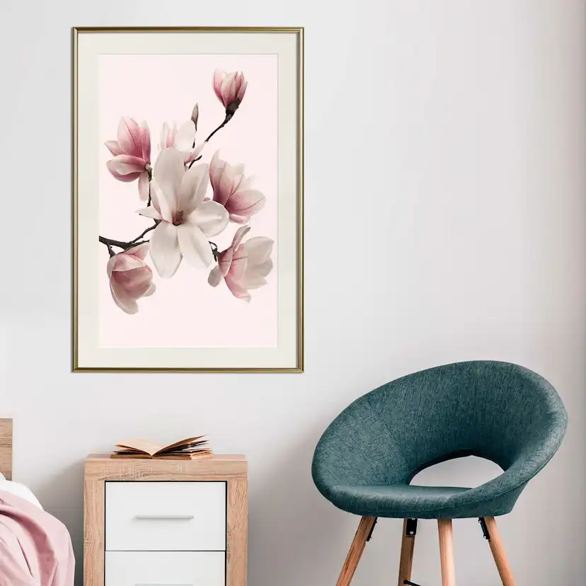 Poster Artgeist Affisch Delicate Magnolias