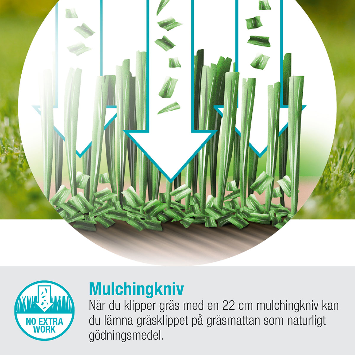 Gräsklippare Gardena Garden HandyMower 22/18V P4A utan Batteri
