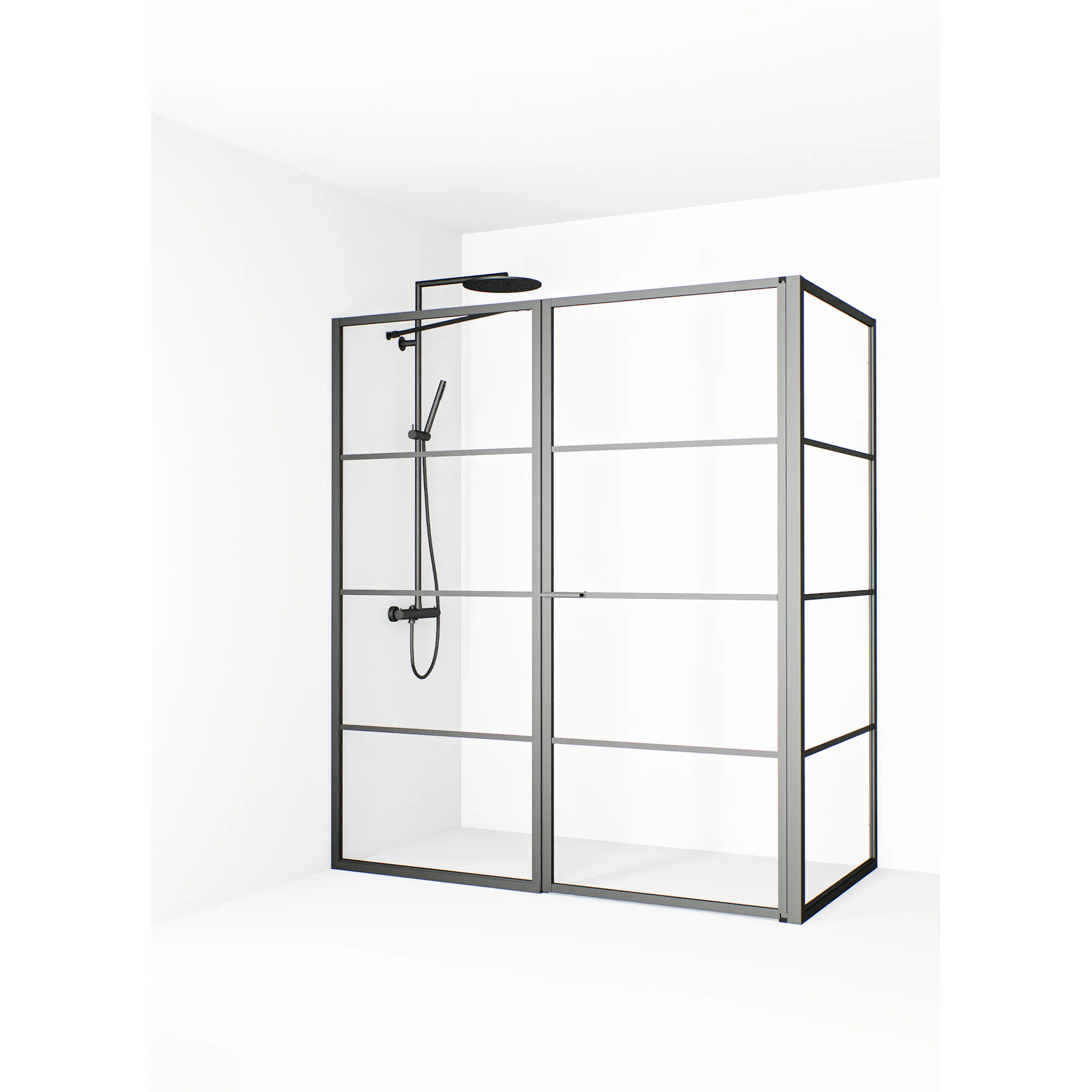 Empire L Med Spröjs Gun metal 76x85x78(1645-1675) Storlek: 760x850x780 mm