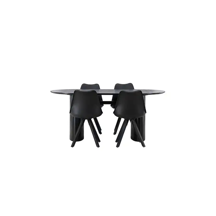 Matgrupp Venture Home Isolde med 4 st Zeno stolar