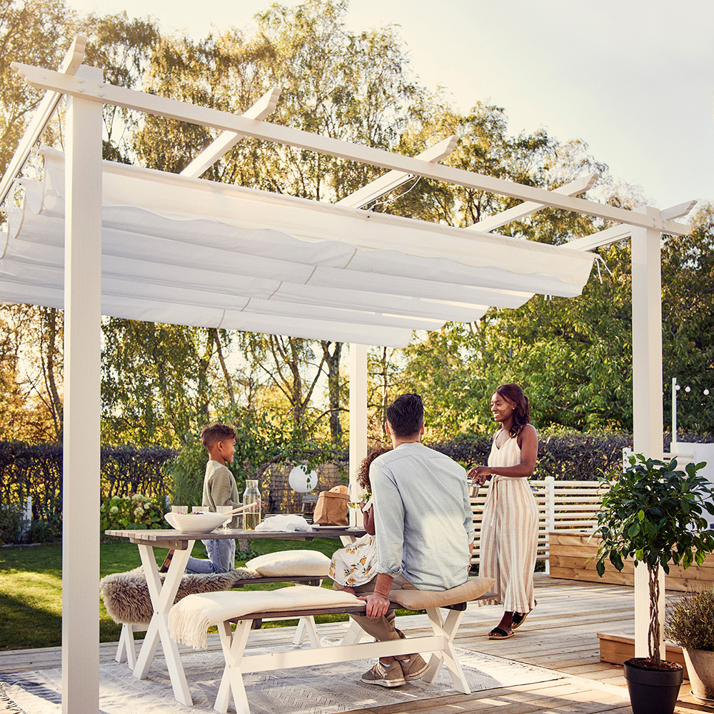 Pergola 4x4 m Vit Vit