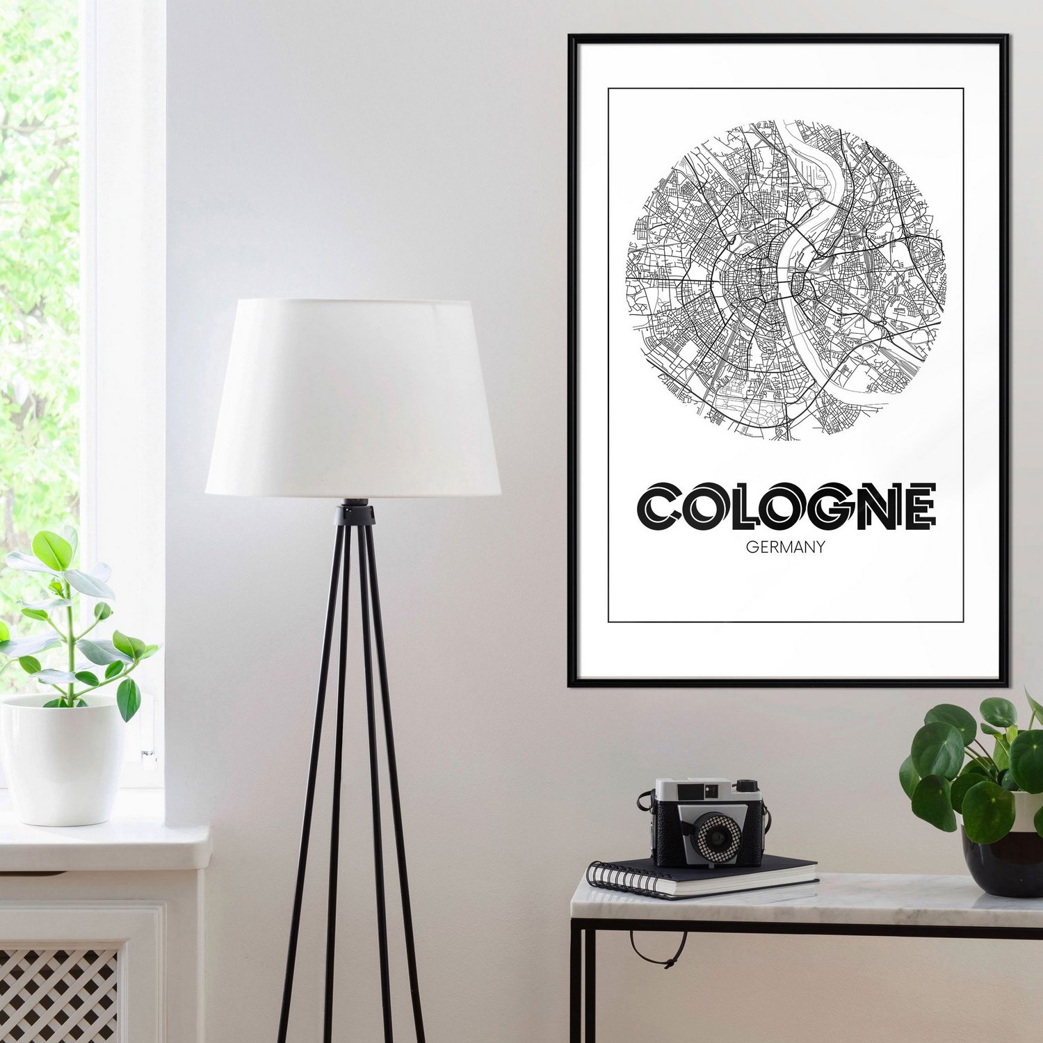 Affisch - Retro Cologne [Poster] 20x30 Svart ram, 20x30 cm