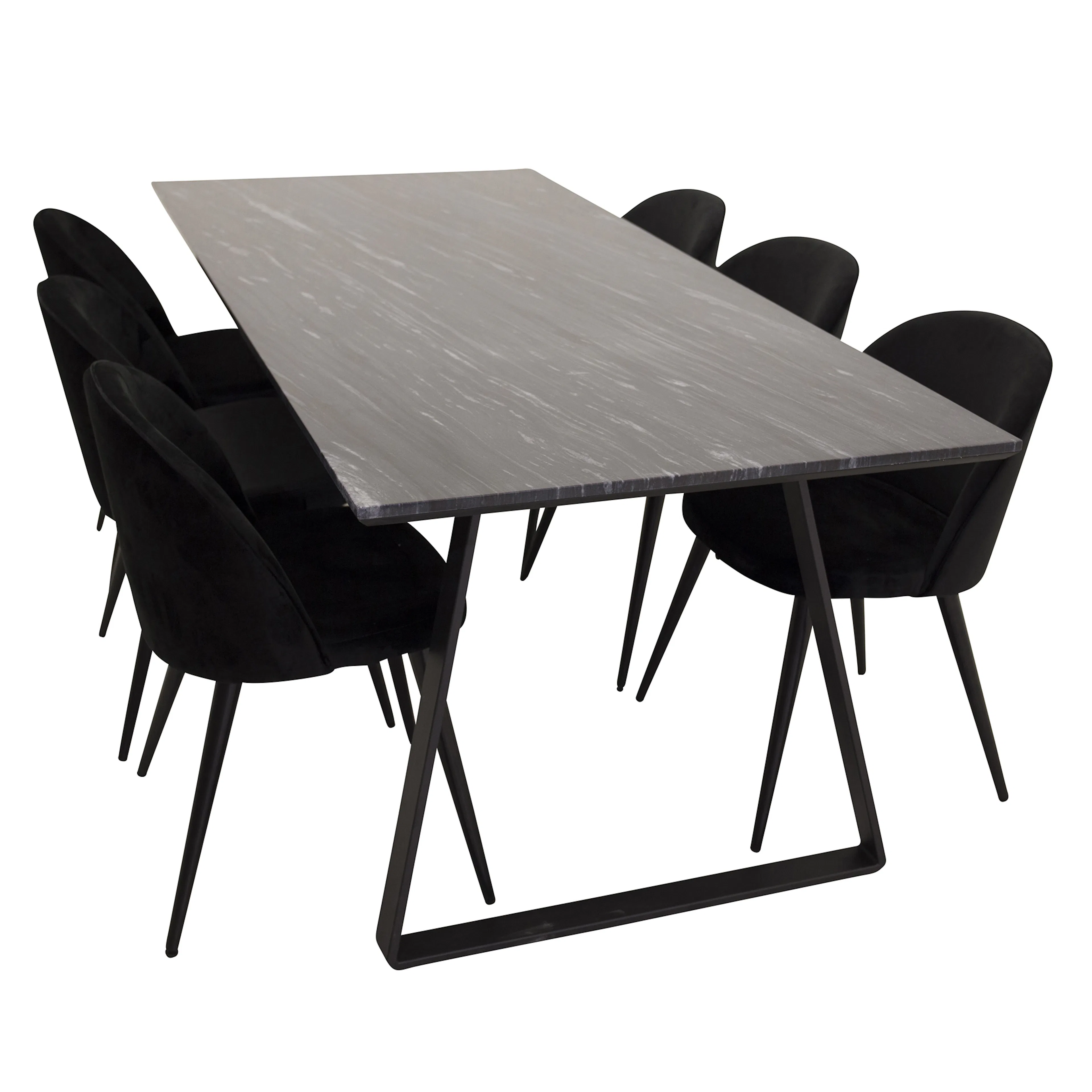 Matgrupp Venture Home Estelle med 6 Valentina Stolar