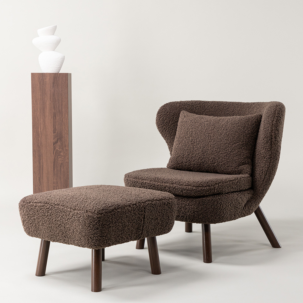 Fåtölj Vind Ryxö med Fotpall