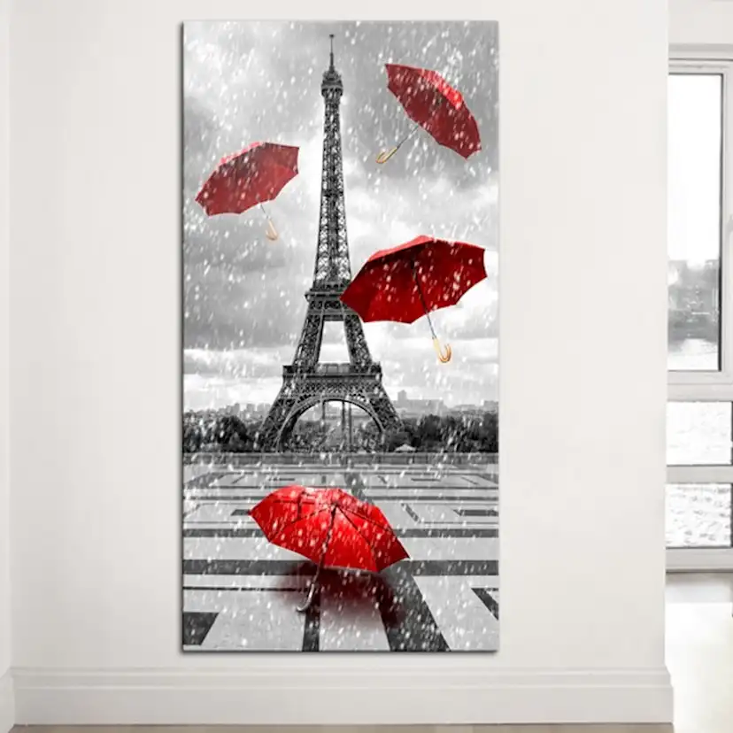Tavla Arkiio Paris Red Umbrellas
