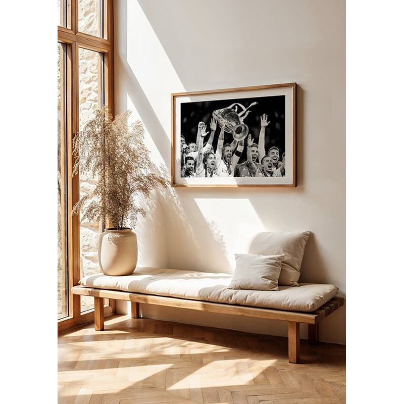Poster Gallerix Real Madrid Champions League 2018 B&W