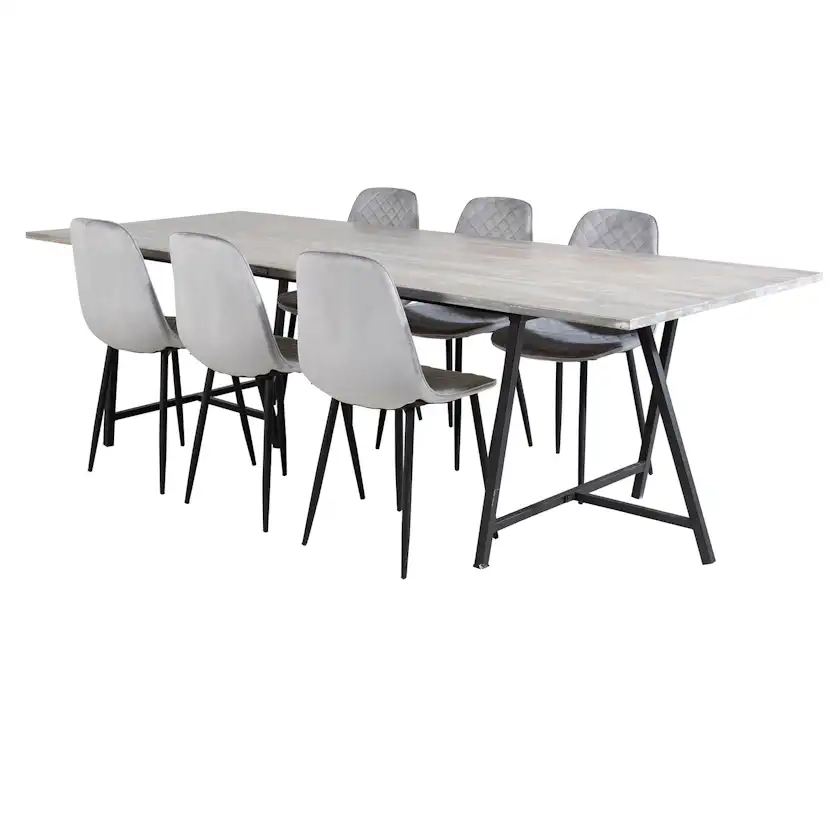 Matgrupp Venture Home Jenni med 6 Phoi Stolar