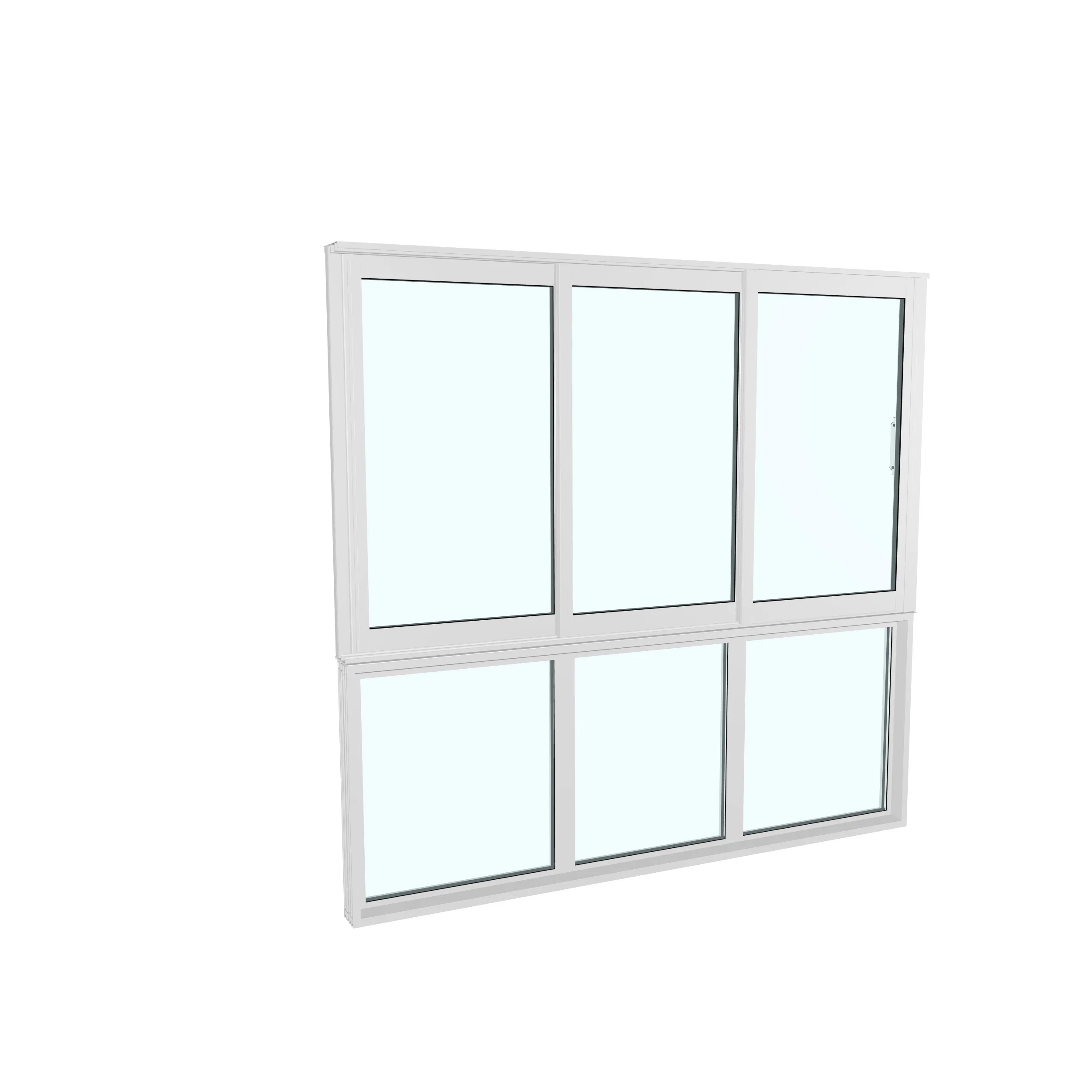 Skjutfönster med fast underdel Landskap Robust Året Runt 3-del