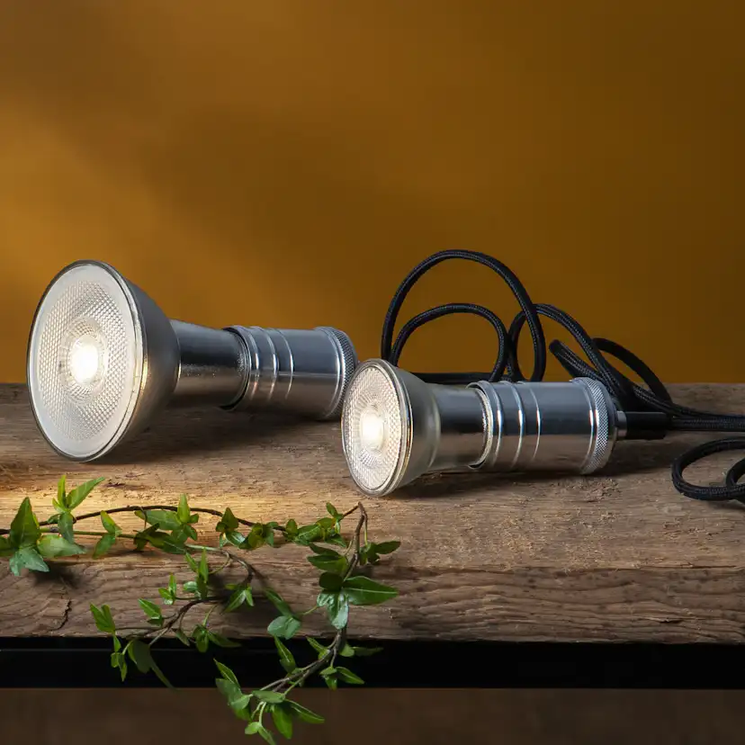 LED-lampa Star Trading E27 PAR30 Spotlight Glas