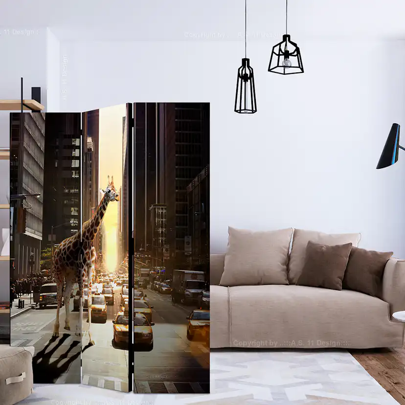 Rumsavdelare Arkiio Giraffe In The Big City 135x172 cm