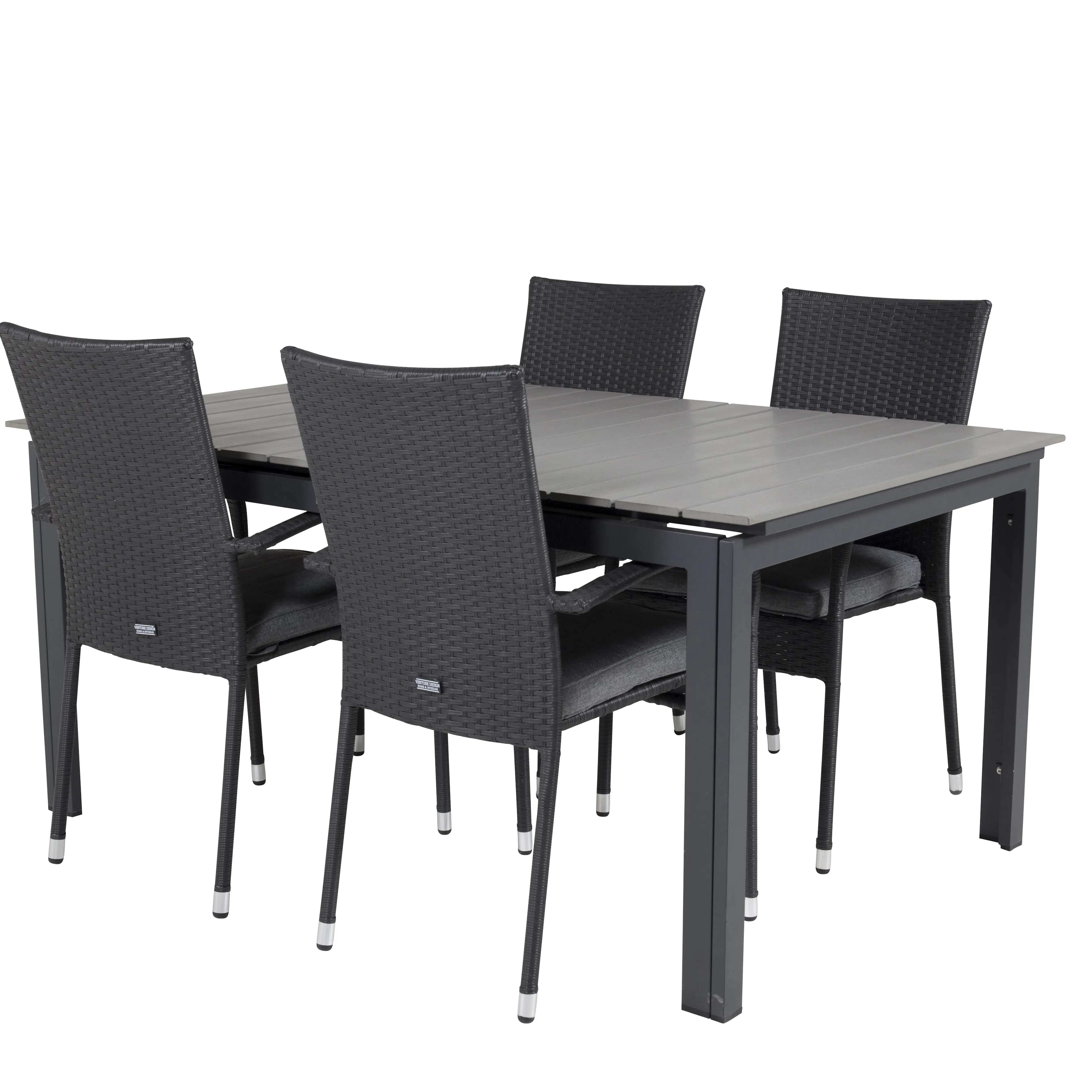 Matgrupp Venture Home Lova 160/240 med 4 Asta Stolar