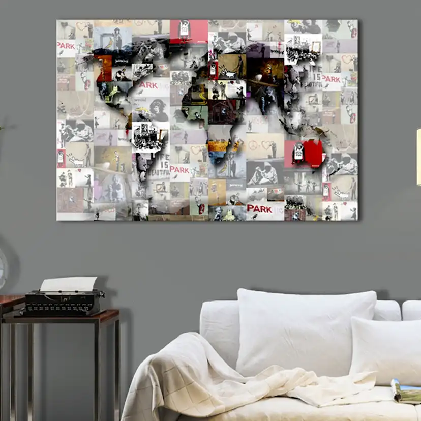 Tavla Arkiio Map Banksy Inspiration