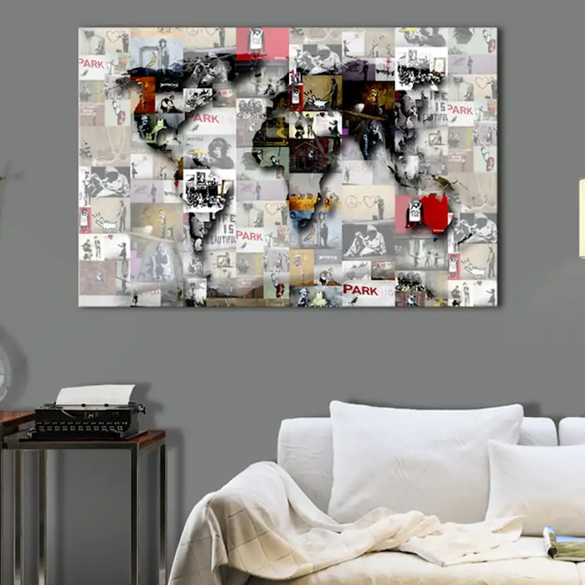 Tavla Arkiio Map Banksy Inspiration