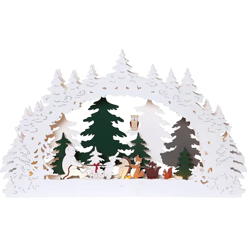 Ljusstake Star Trading Forest Friends 2
