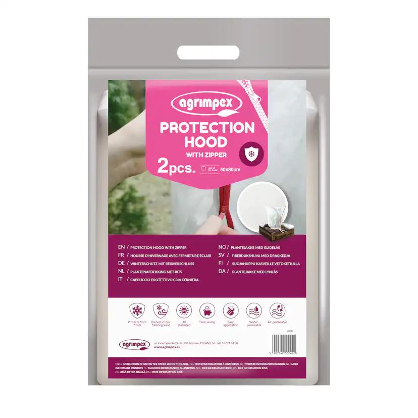 Fiberdukshuvua Jabo Agrimpex med Dragkedja Vit