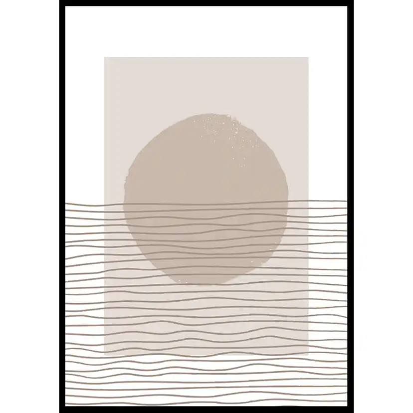 Poster Gallerix Abstract Lined No3