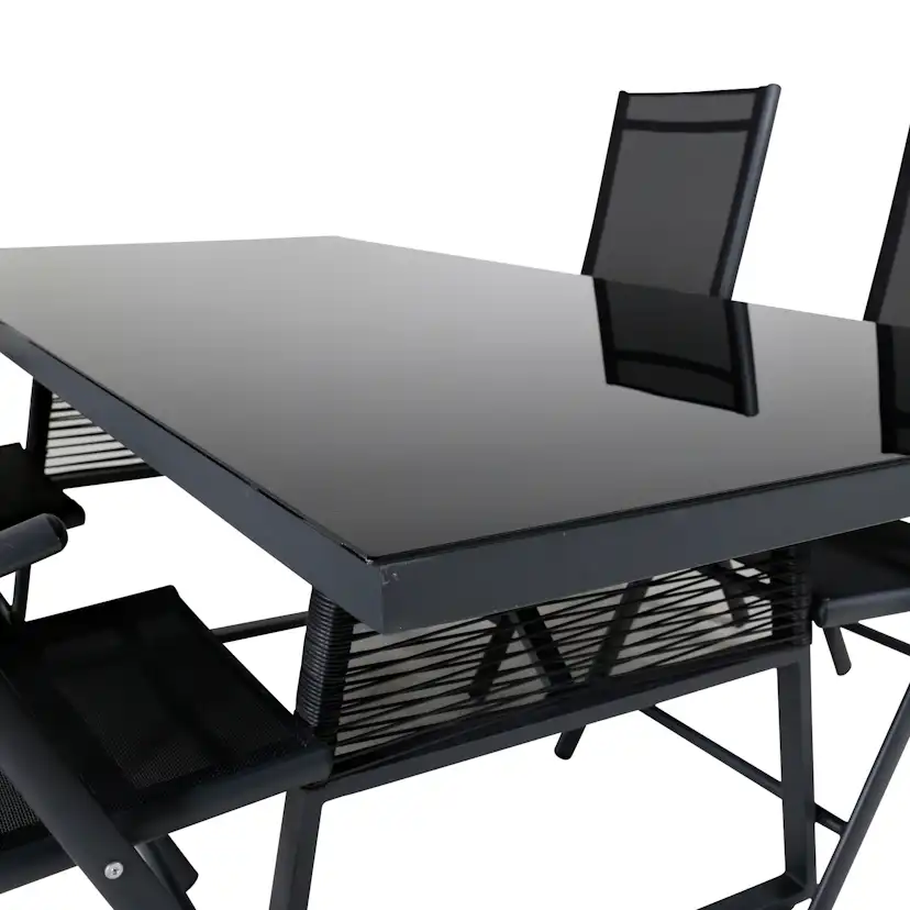 Matgrupp Venture Home Dallas Matgrupp Utomhus 193cm med 4 Break Positionsstolar