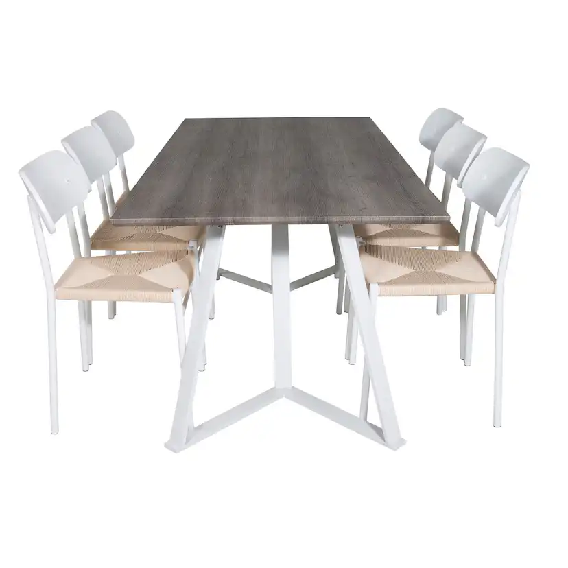 Matgrupp Venture Home Madde med 6 Peggy Stolar