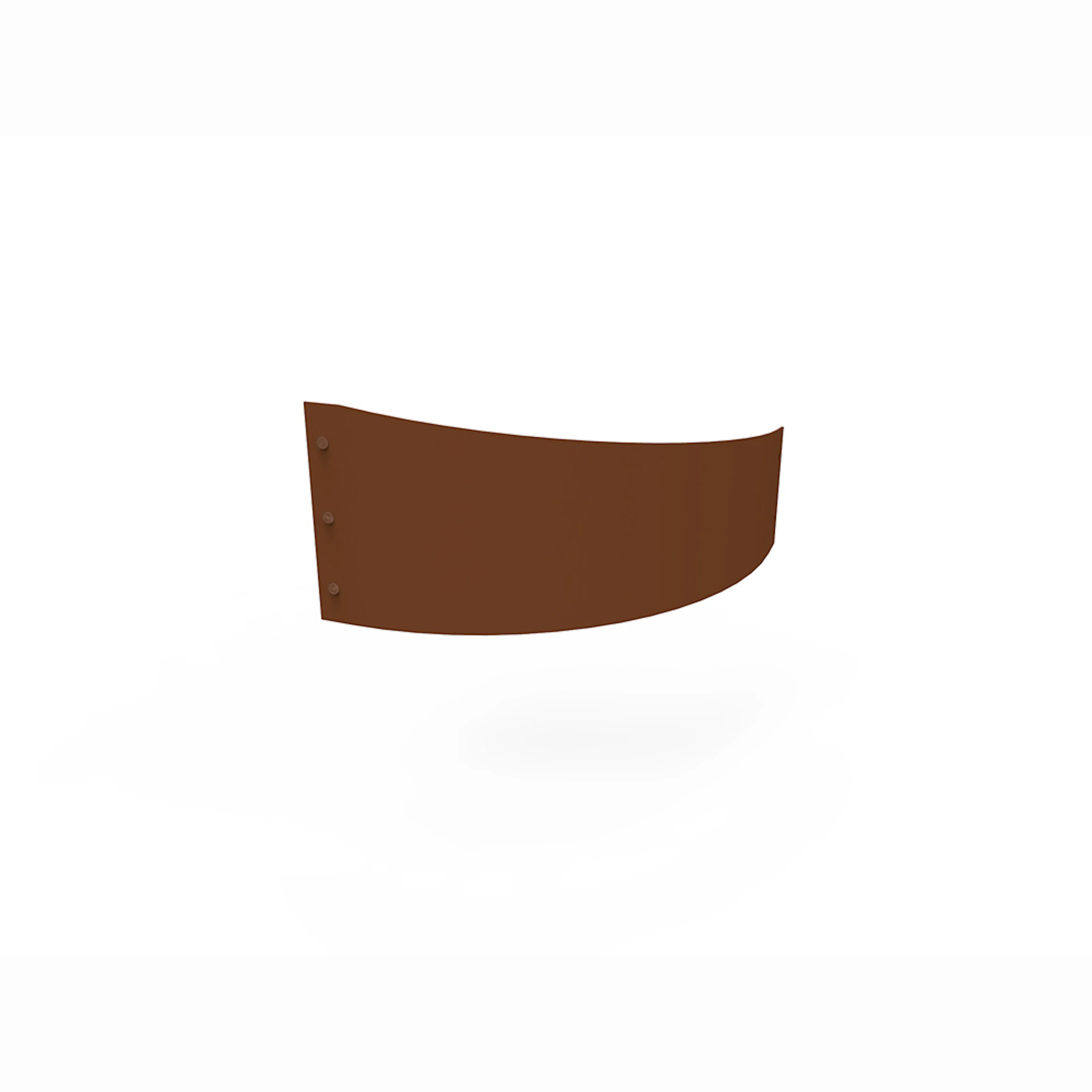 Planteringskant corten överg. 120-180 mm kvartsbåge vänster Vänster