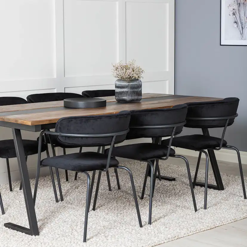 Matgrupp Venture Home Jane med 6 Aris Stolar