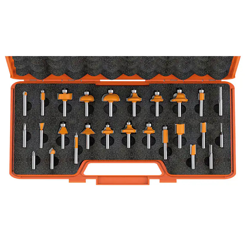 Frässet CMT Orange Tools 26 delar K8