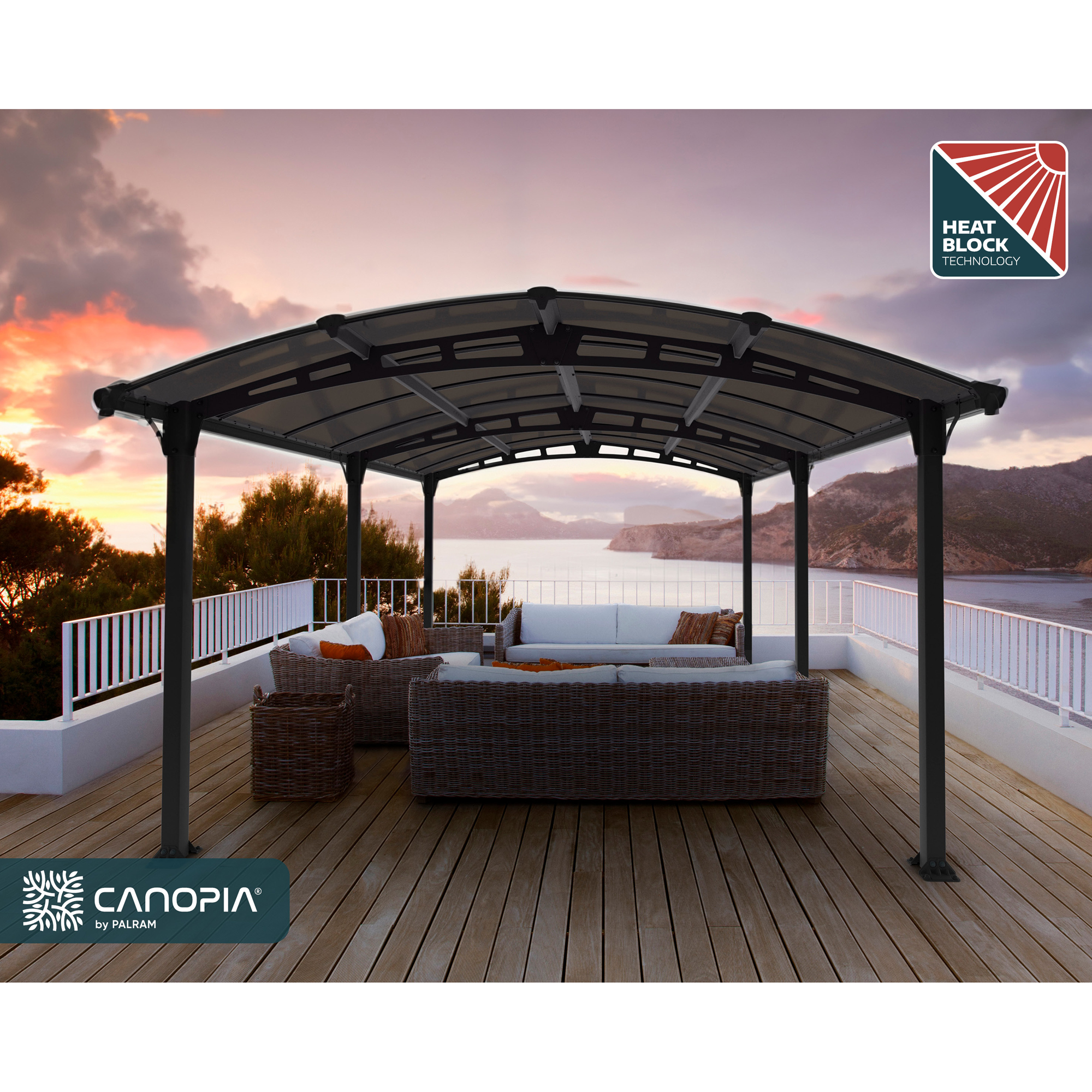 Paviljong Canopia by Palram Tucson Hardtop 3,6 x 5 m