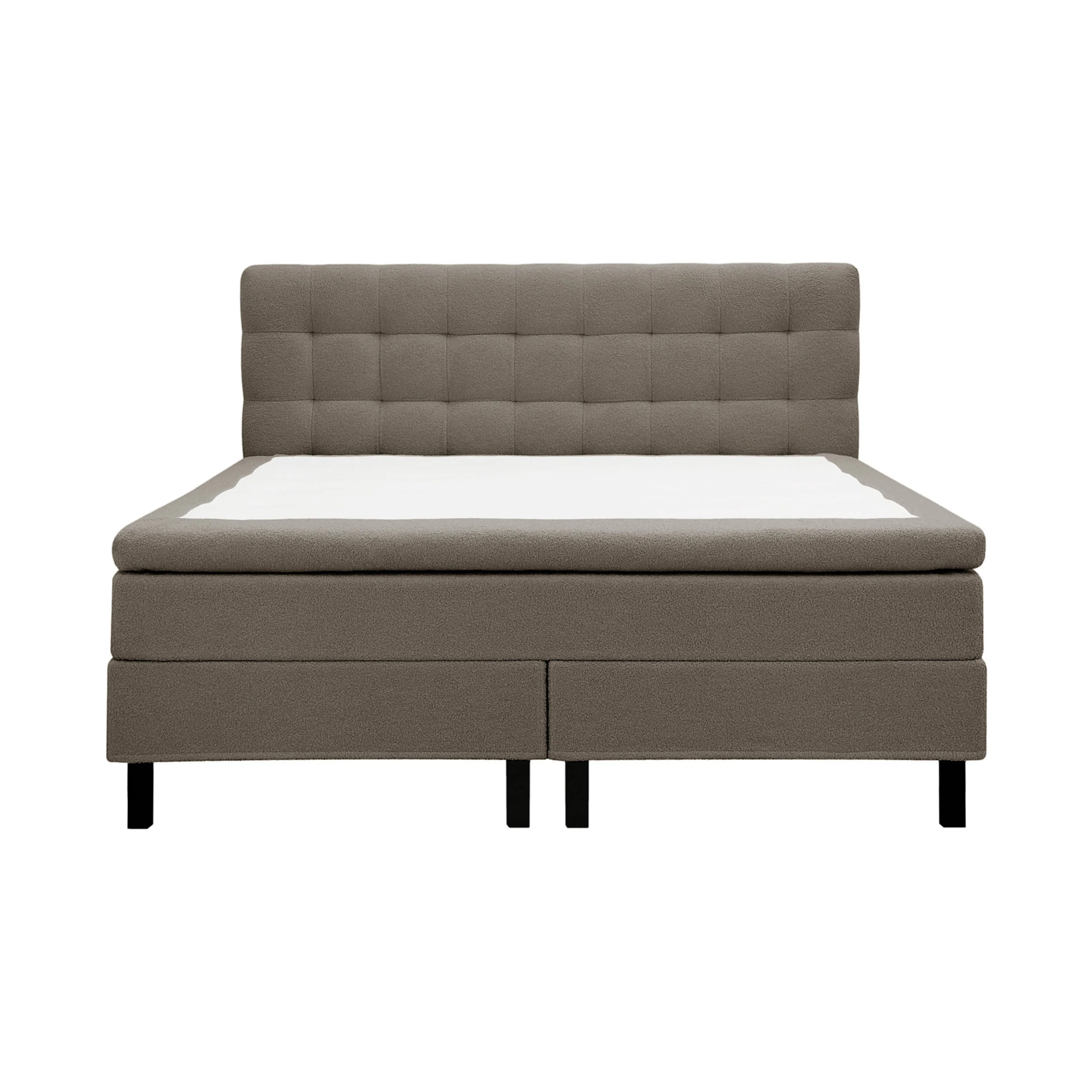 Hilton Komplett Sängpaket 160x200 cm Kontinentalsäng med rut Brun