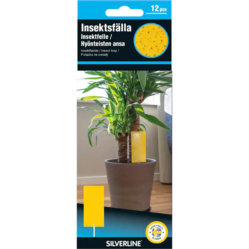 Insektsfälla Silverline Krukväxt Limark 12-pack