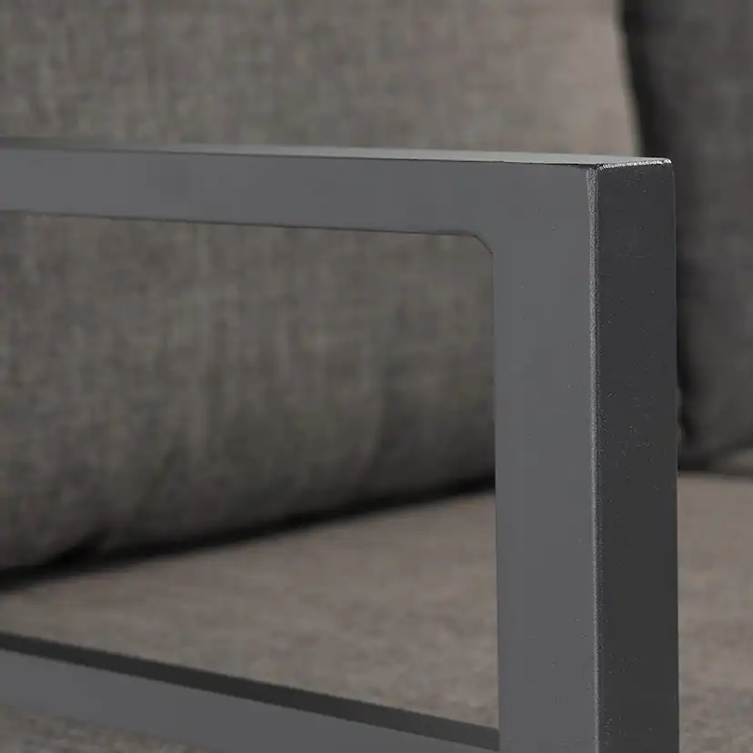 Loungegrupp Comfort Garden Ariany Utemöbler i Svart Aluminium