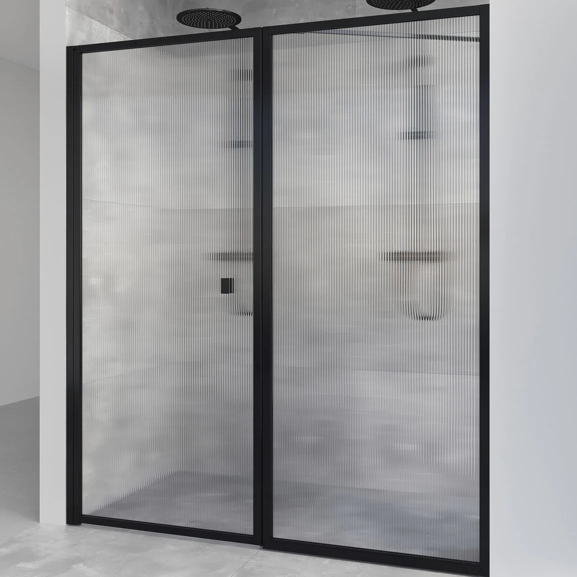 Empire swing Nisch Mattsvart Linjeglas 75x78(153-156) 750x780 mm