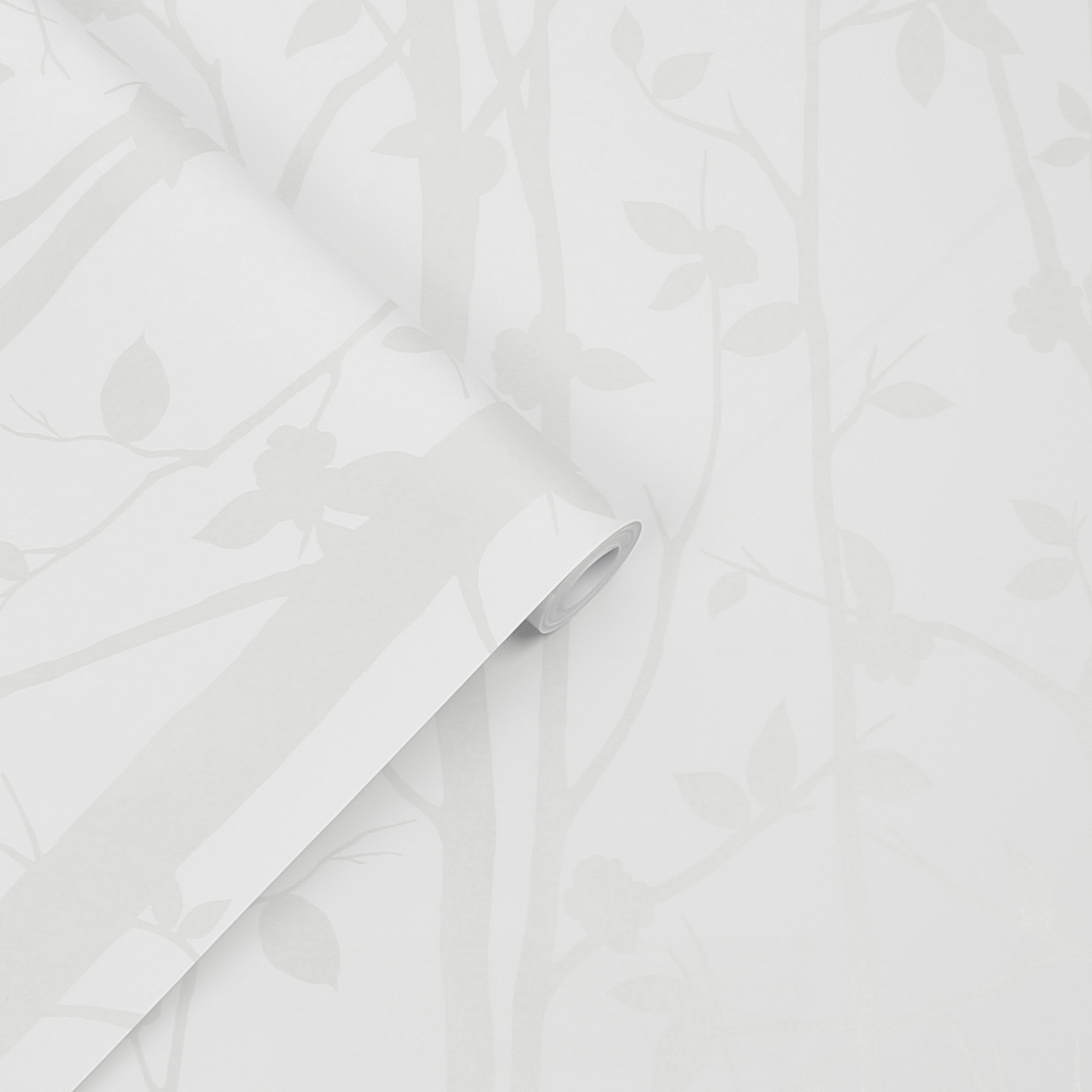 Tapet Laura Ashley Cottonwood Pearlescent Vit