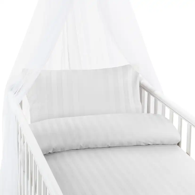 Påslakanset Spjälsäng Borganäs of Sweden Satin