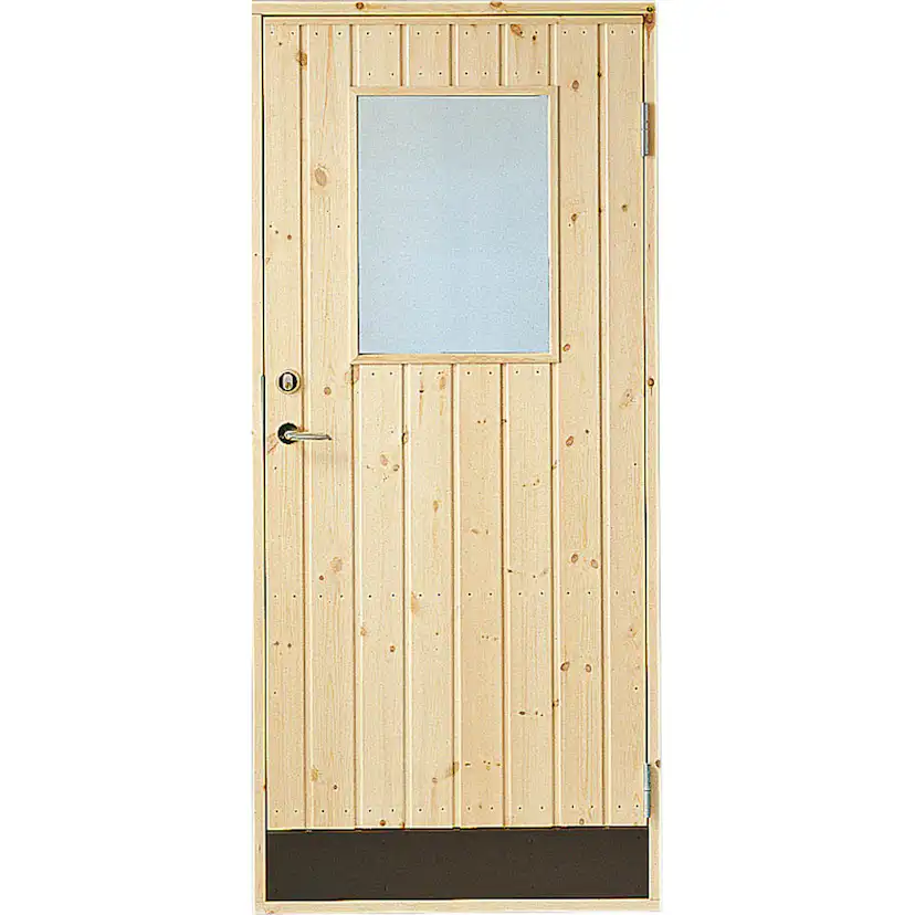 Förrådsdörr Jabo 10° Rak Glas