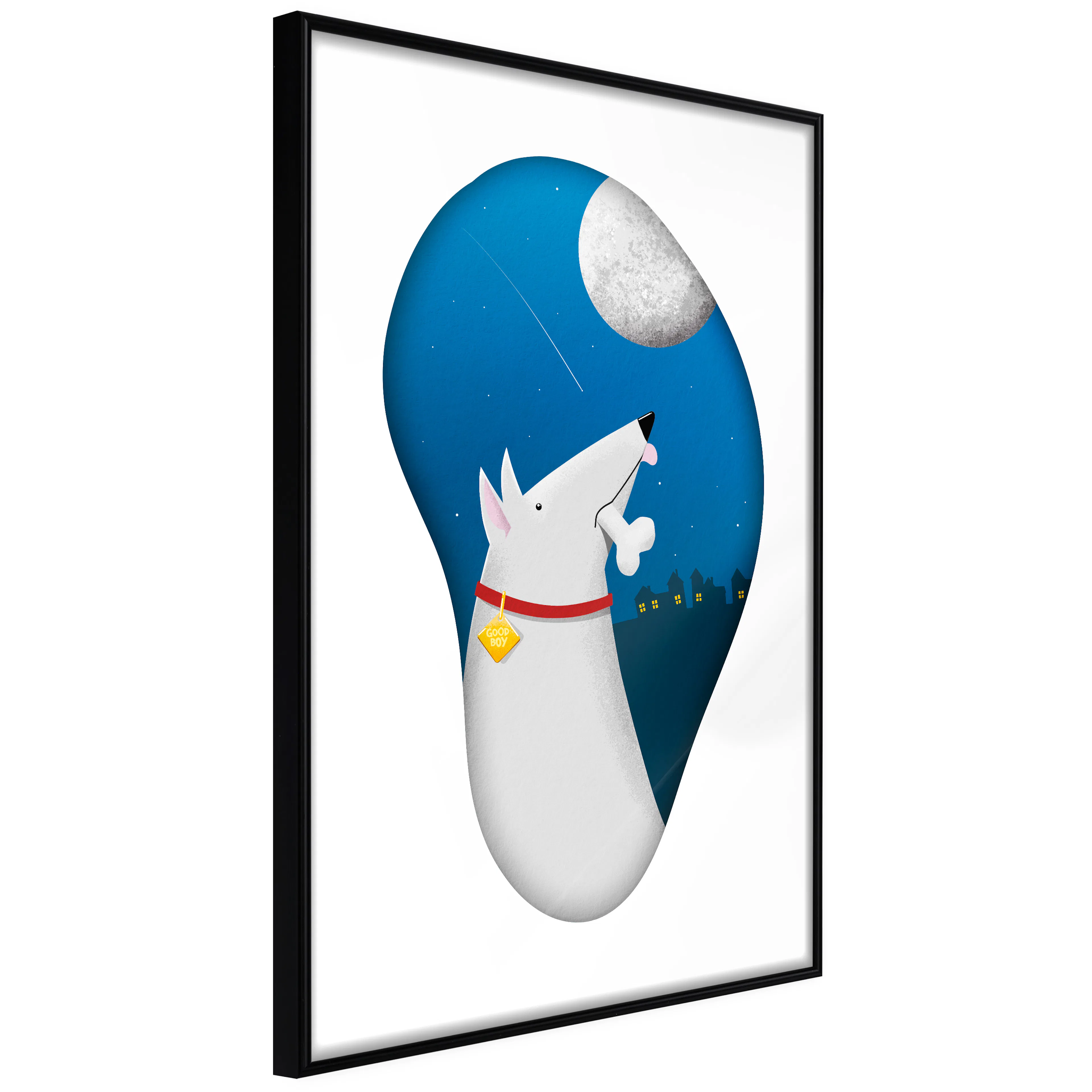 Affisch - Dog Dreams [Poster] 40x60 Svart ram, 40x60 cm