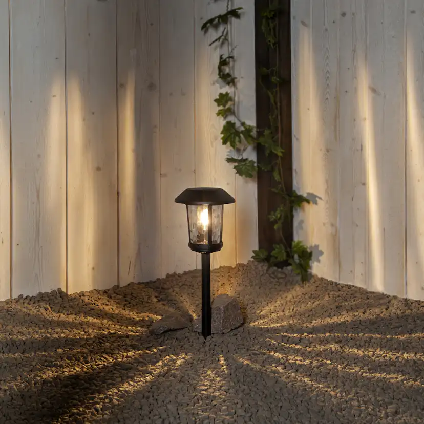 Solcells-pollare Star Trading Florian 15 Lumen Aluminum Twilight