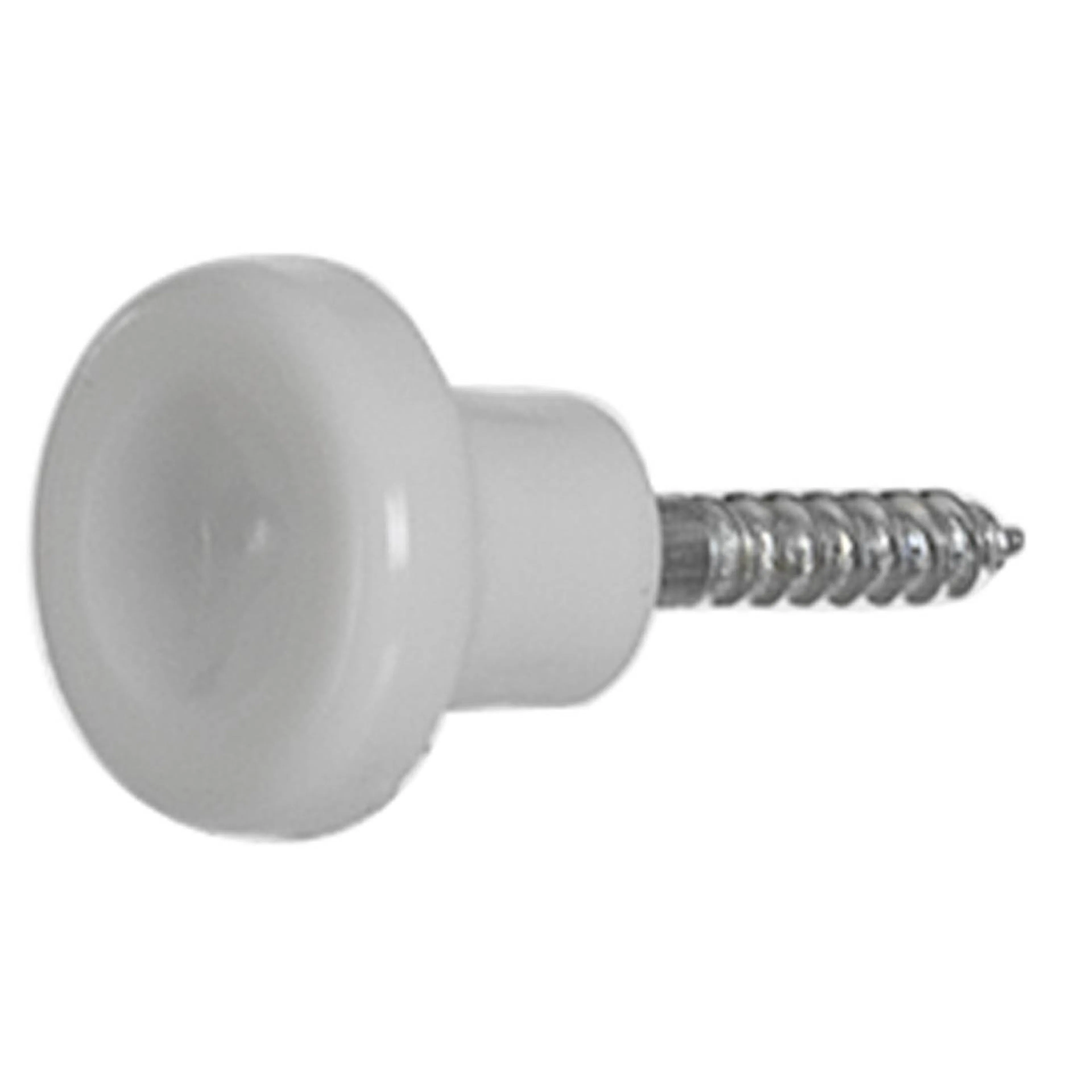 Skruvknape Millers Persienn Vit 3-pack.