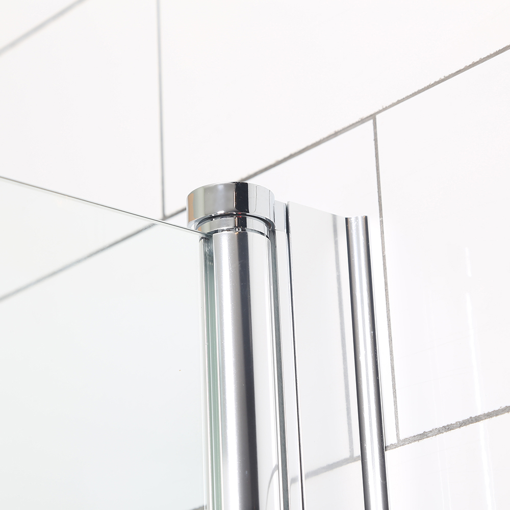 Duschhörna Bathlife Mångsidig Rak Dörr + Rak Dörr Delvis Frostat Glas