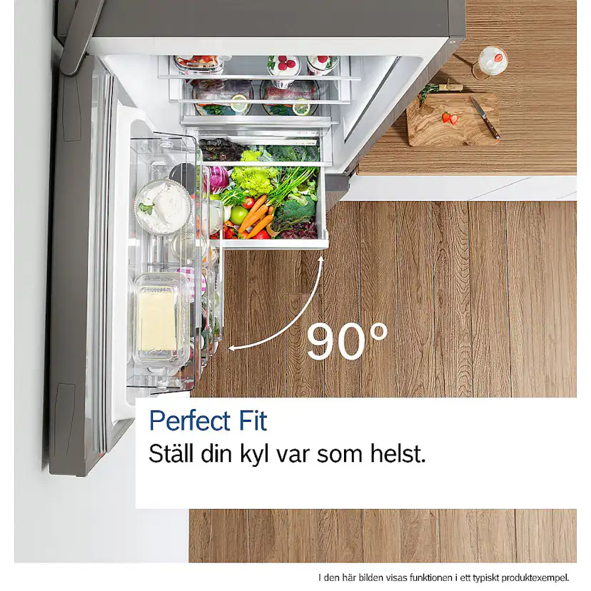 Fristående Kyl & Frys Bosch Serie 6 KGN39AIAU Rostfri med LED-Belysning