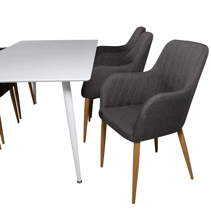 Matgrupp Venture Home Polar med 6 Comfort stolar Tyg