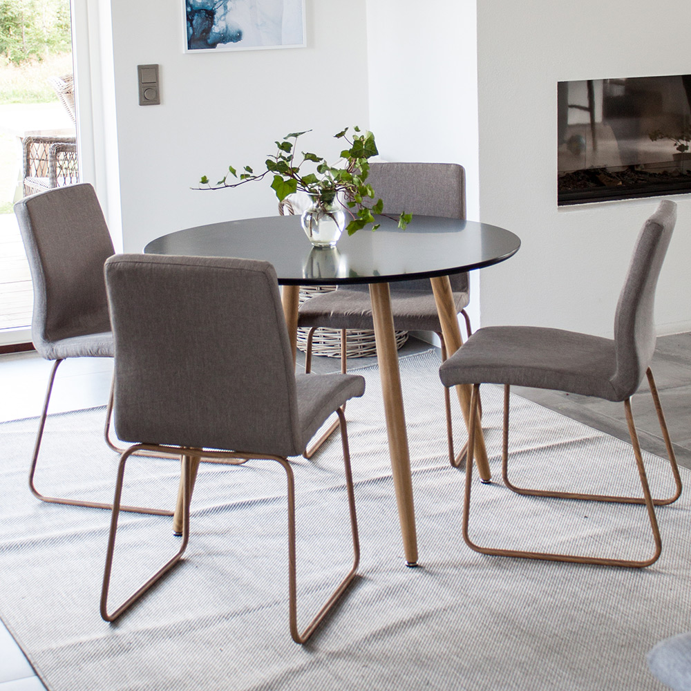 Matgrupp Venture Home Pelle Milla med 4 Stolar