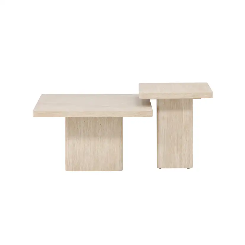 Soffbord Venture Home Qvart Set 80x80x46 cm & 50x50x56 cm