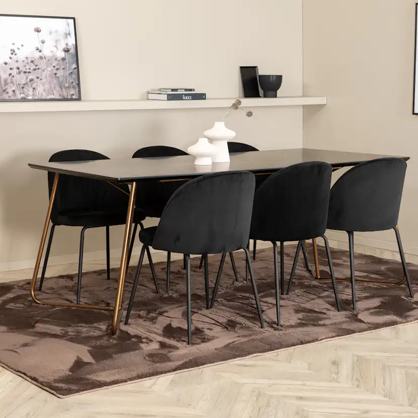Matgrupp Venture Home Annika med 6 Wrigley Stolar